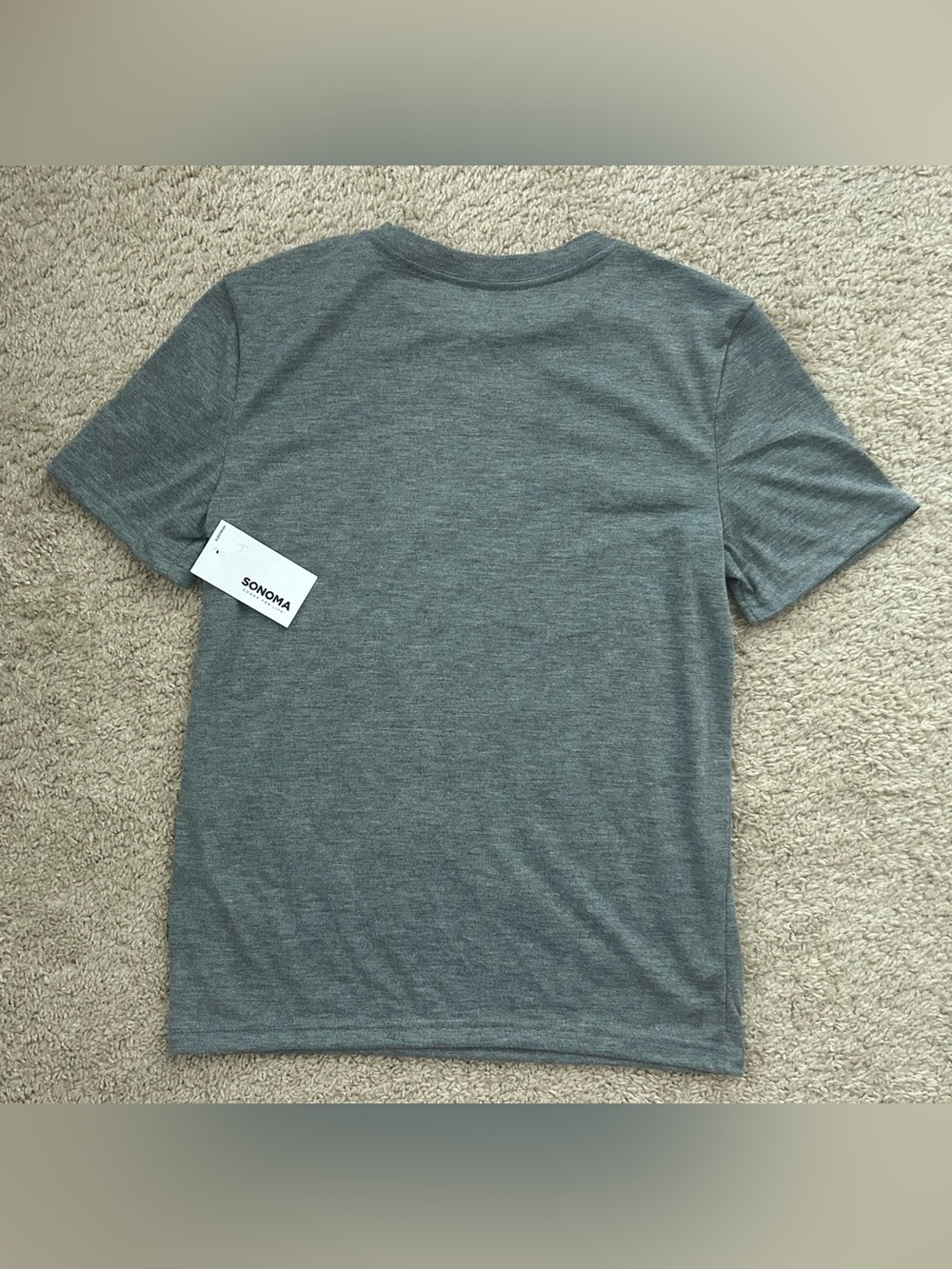 SONOMA Boys Gray Short Sleeve Tee Size Large (10/12) NWT - Picture 4 of 5